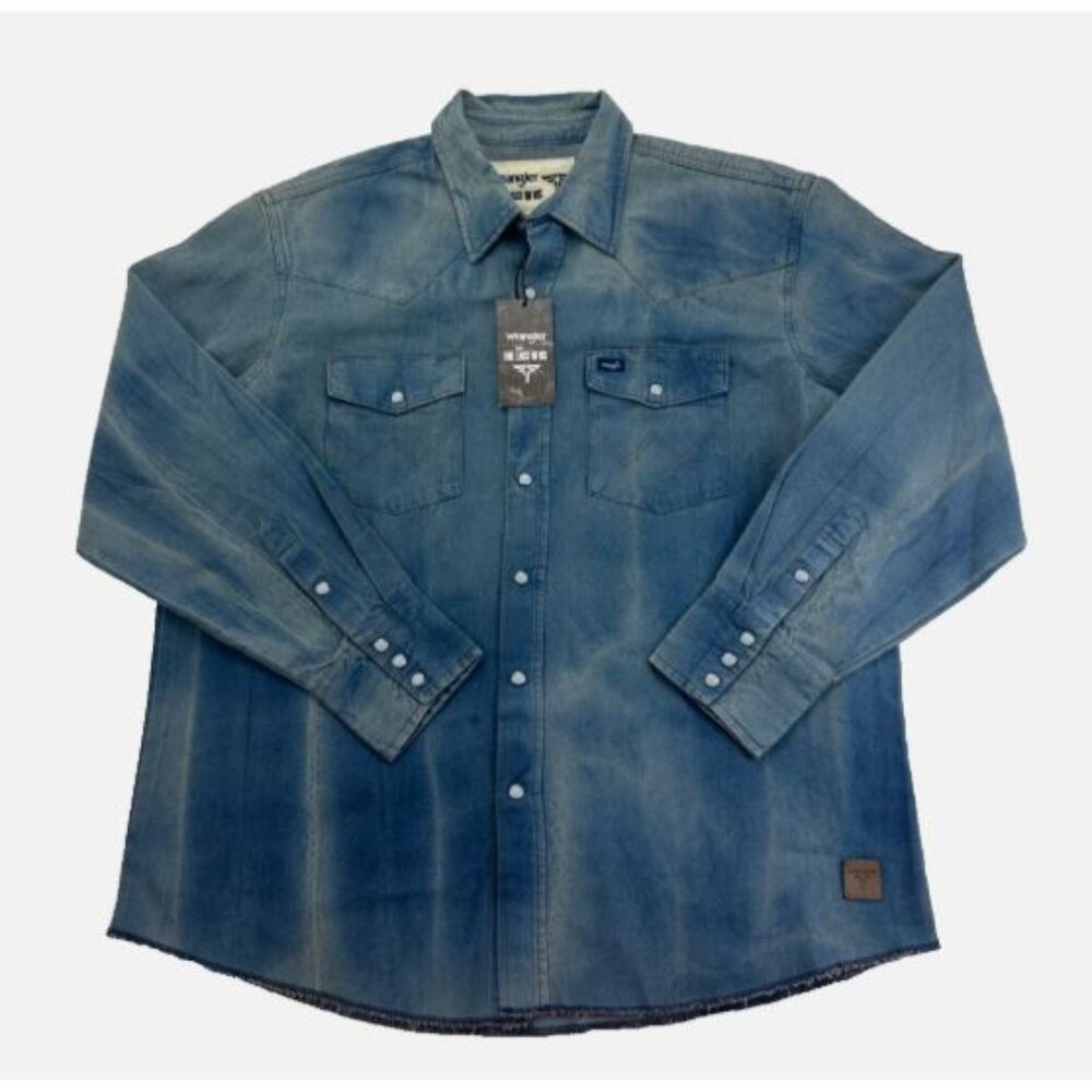 Wrangler x The Last of Us Denim Cowboy Shirt Men's XL Limited Edition Blue New